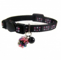 Black Star Luxury Short Kitten Cat Collar by Ancol